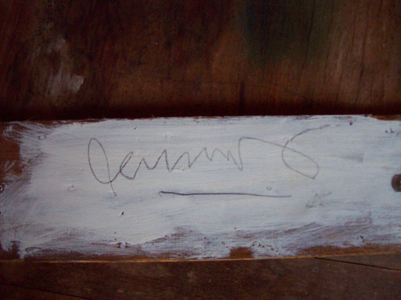 Artist signature on verso